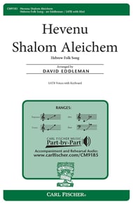Hevenu Shalom Aleichem SATB choral sheet music cover Thumbnail